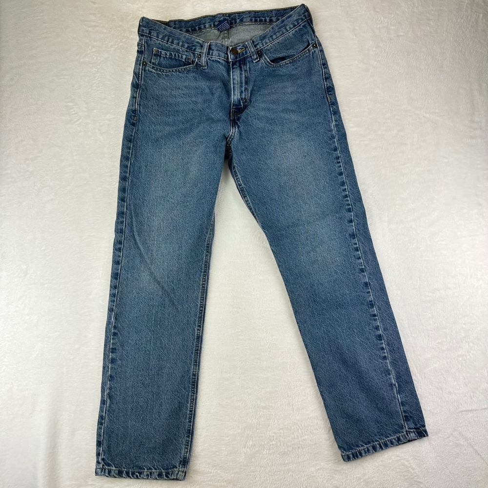 Full Blue Jeans Mens 32x30 Blue Straight Leg Regular Fit Denim 100% Cotton‎